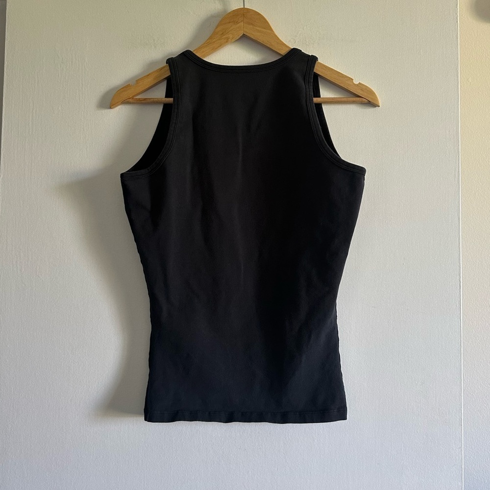 SPANX Black Classic Neutral Basics Stretch Slimming Tank Top size Medium EUC - Picture 3 of 5